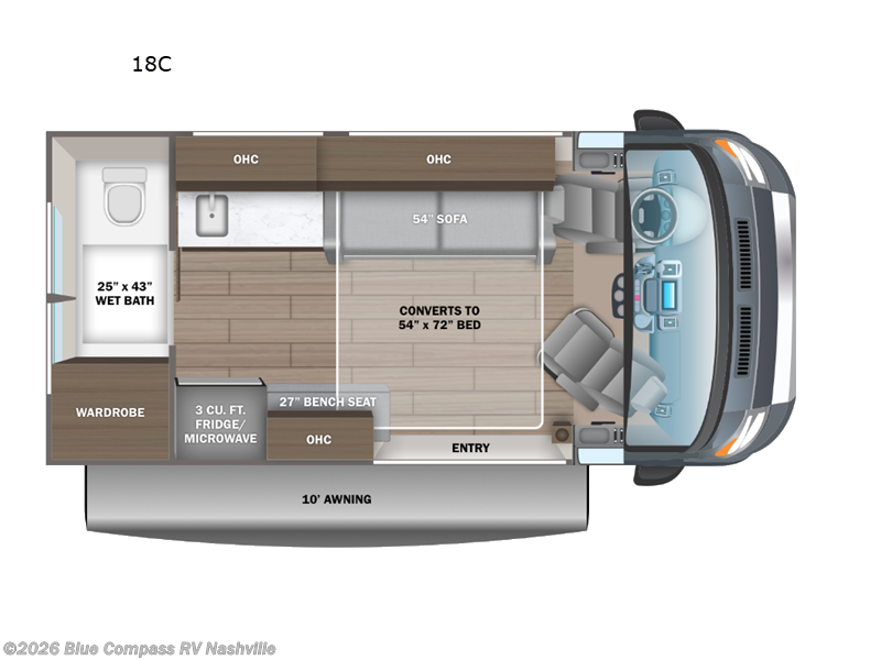 2025 Jayco Comet 18C - New Class B For Sale by Blue Compass RV Nashville in Lebanon, Tennessee
