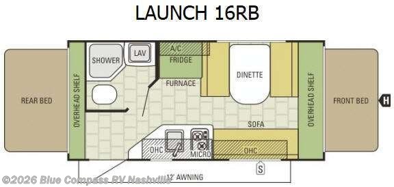 2017 Starcraft Launch 16RB - Used Travel Trailer For Sale by Blue Compass RV Nashville in Lebanon, Tennessee