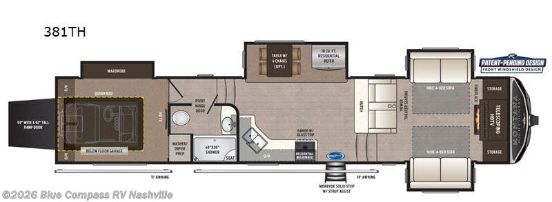 2020 Keystone Montana High Country 381TH - Used Fifth Wheel For Sale by Blue Compass RV Nashville in Lebanon, Tennessee features Slideout