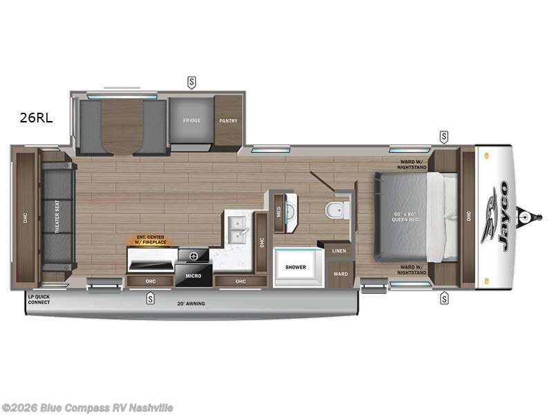 2026 Jayco Jay Feather 26RL - New Travel Trailer For Sale by Blue Compass RV Nashville in Lebanon, Tennessee features Slideout