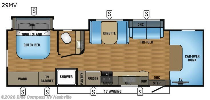 2017 Jayco Greyhawk 29W - Used Class C For Sale by Blue Compass RV Nashville in Lebanon, Tennessee features Slideout