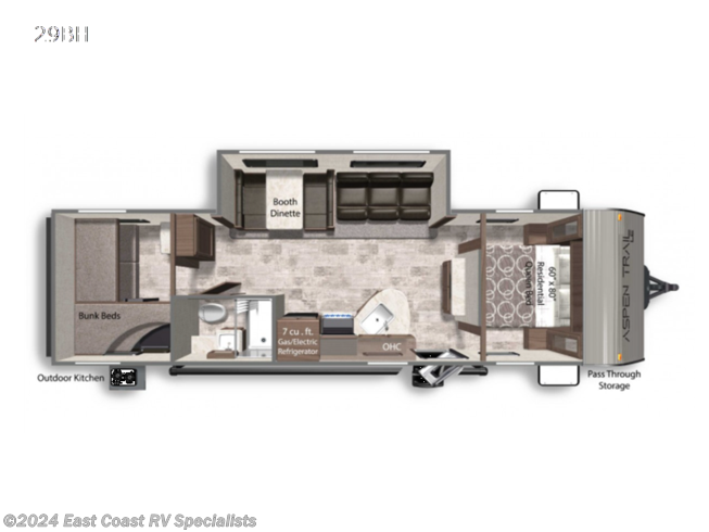 2022 Dutchmen Aspen Trail LE 29BH - New Travel Trailer For Sale by East Coast RV Specialists in Bedford, Pennsylvania