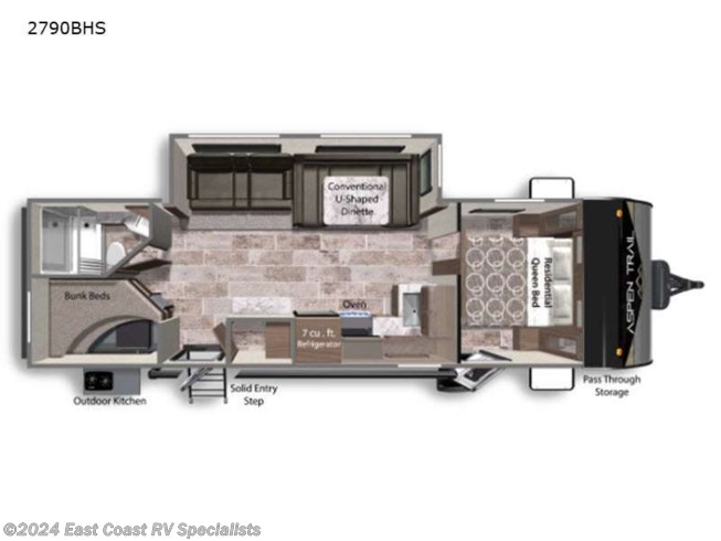 2022 Dutchmen Aspen Trail 2790BHS - New Travel Trailer For Sale by East Coast RV Specialists in Bedford, Pennsylvania
