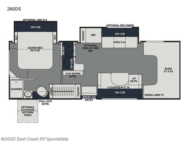 2023 Coachmen Leprechaun 260DS Ford 450 - New Class C For Sale by East Coast RV Specialists in Bedford, Pennsylvania