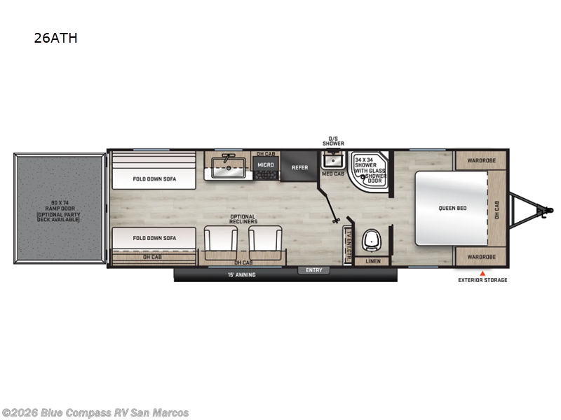 2026 Forest River Aurora 26ATH - New Toy Hauler For Sale by Blue Compass RV San Marcos in San Marcos, California
