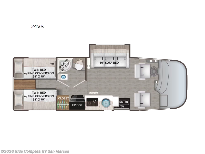 2026 Thor Motor Coach Geneva 24VS - New Class A For Sale by Blue Compass RV San Marcos in San Marcos, California features Slideout