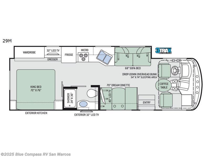2017 Thor Motor Coach Hurricane 29M - Used Class A For Sale by Blue Compass RV San Marcos in San Marcos, California features Slideout