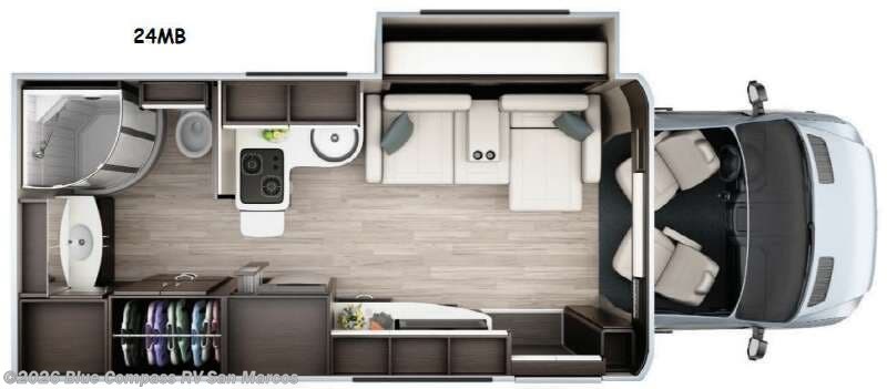 2015 Leisure Travel Unity U24MB - Used Class B For Sale by Blue Compass RV San Marcos in San Marcos, California features Slideout