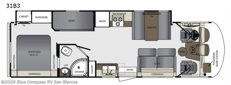 2019 Forest River Georgetown 31B FORD - Used Class A For Sale by Blue Compass RV San Marcos in San Marcos, California features Slideout
