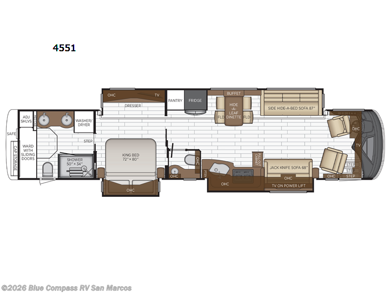 2023 Newmar Essex 4551 - Used Class A For Sale by Blue Compass RV San Marcos in San Marcos, California features Slideout