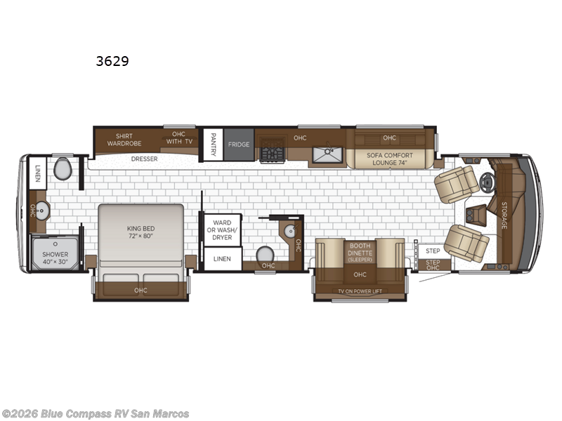 2026 Newmar Bay Star 3629 - New Class A For Sale by Blue Compass RV San Marcos in San Marcos, California features Slideout