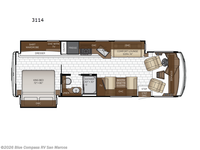 2026 Newmar Bay Star 3114 - New Class A For Sale by Blue Compass RV San Marcos in San Marcos, California features Slideout