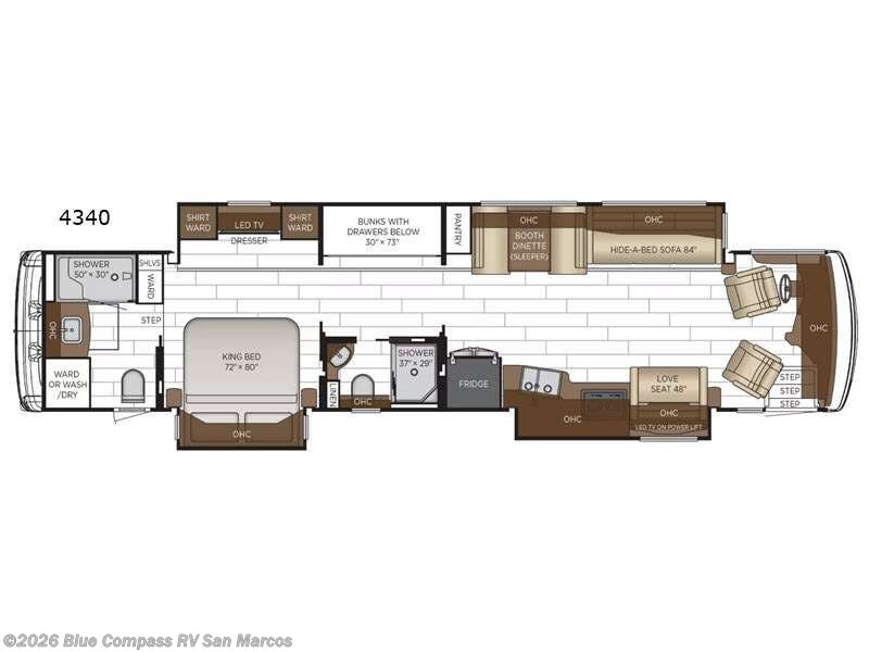 2026 Newmar Dutch Star 4340 - New Class A For Sale by Blue Compass RV San Marcos in San Marcos, California features Slideout
