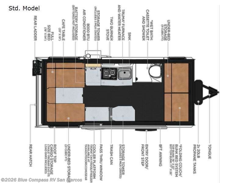2021 Taxa Mantis Std. Model - Used Travel Trailer For Sale by Blue Compass RV San Marcos in San Marcos, California