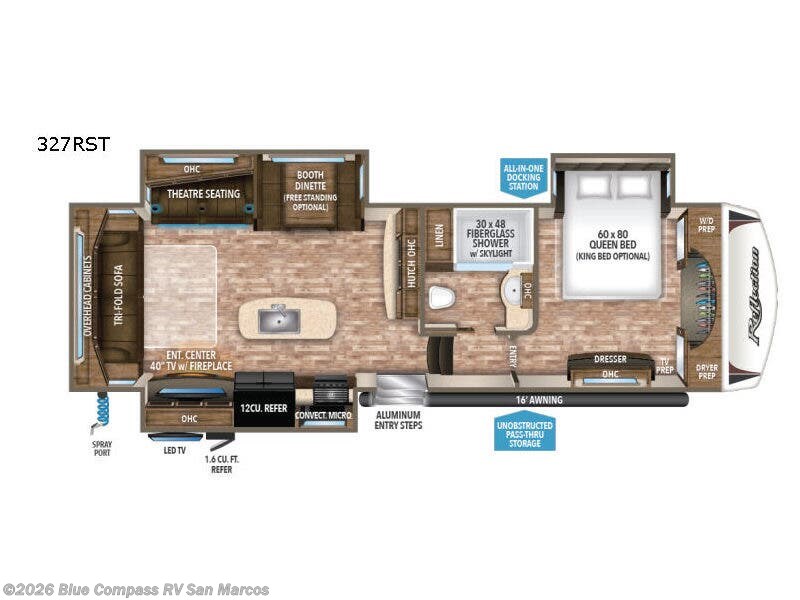 2018 Grand Design Reflection 327RST - Used Fifth Wheel For Sale by Blue Compass RV San Marcos in San Marcos, California features Slideout