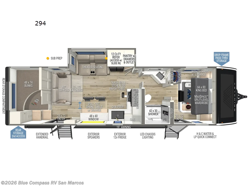 2026 Brinkley RV Model I 294 - New Travel Trailer For Sale by Blue Compass RV San Marcos in San Marcos, California features Slideout