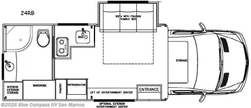 2017 Born Free Reign 24RB - Used Class C For Sale by Blue Compass RV San Marcos in San Marcos, California features Slideout