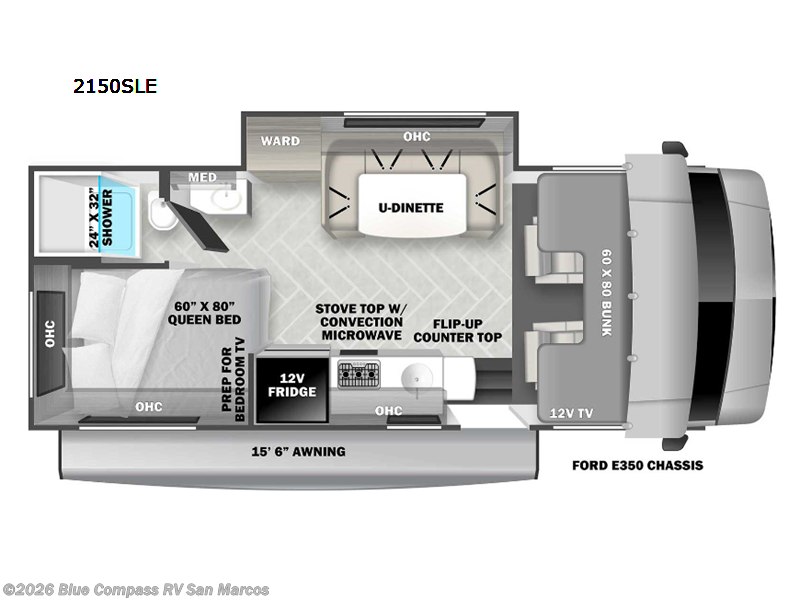 2024 Forest River Sunseeker 2150SLE - Used Class C For Sale by Blue Compass RV San Marcos in San Marcos, California features Slideout