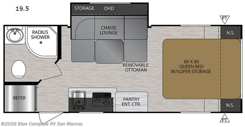 2019 Forest River No Boundaries 19.5 - Used Travel Trailer For Sale by Blue Compass RV San Marcos in San Marcos, California features Slideout
