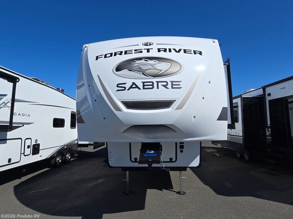 2025 Forest River Sabre Sabre - New Fifth Wheel For Sale by Poulsbo RV in Mount Vernon, Washington features Awning