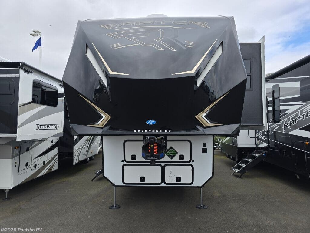 2025 Keystone Raptor Raptor - New Fifth Wheel For Sale by Poulsbo RV in Mount Vernon, Washington features Awning