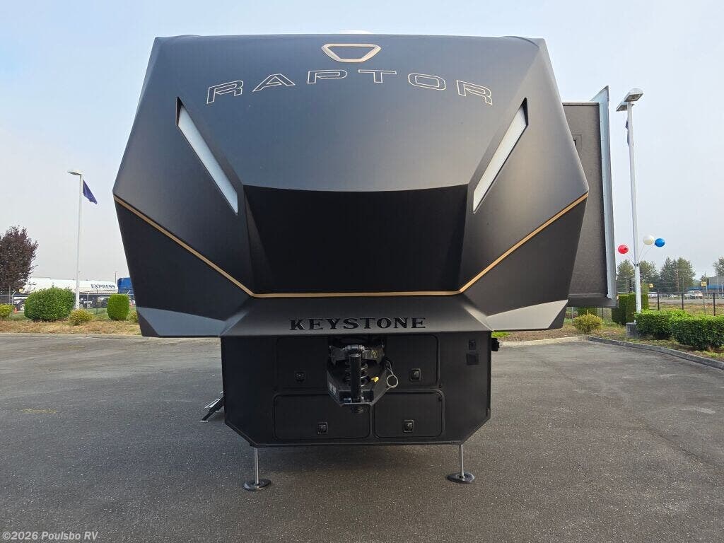 2026 Keystone Raptor Raptor - New Fifth Wheel For Sale by Poulsbo RV in Mount Vernon, Washington features Awning