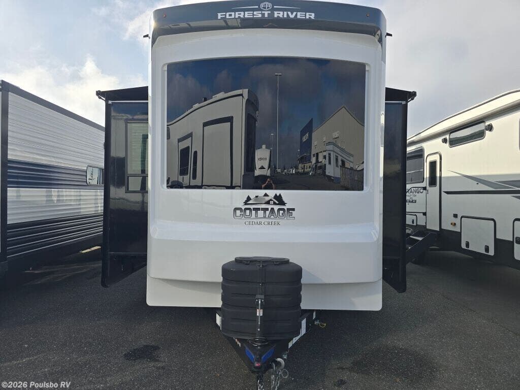 2026 Forest River Cedar Creek Cottage Cedar Creek Cottage - New Destination Trailer For Sale by Poulsbo RV in Mount Vernon, Washington features Awning