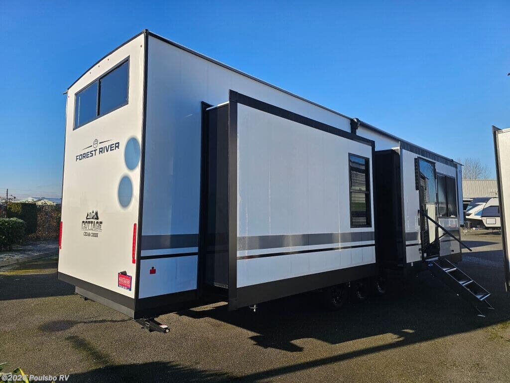 2026 Forest River Cedar Creek Cottage Cedar Creek Cottage - New Destination Trailer For Sale by Poulsbo RV in Mount Vernon, Washington features Awning