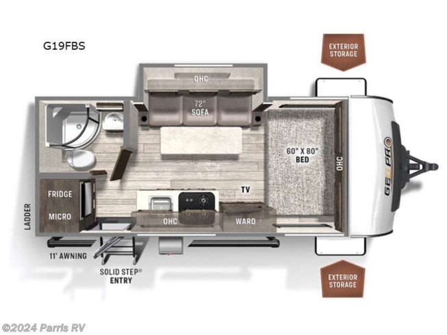 2023 Forest River Rockwood Geo Pro G19FBS - New Travel Trailer For Sale by Parris RV in Murray, Utah