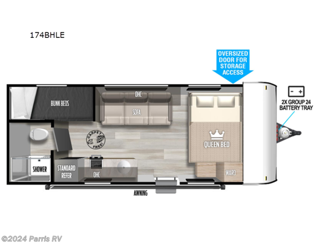 2023 Forest River Salem FSX 174BHLE - New Travel Trailer For Sale by Parris RV in Murray, Utah