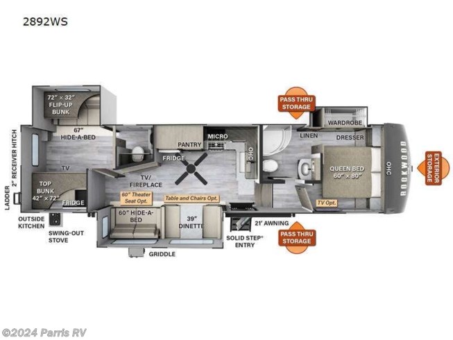 2023 Forest River Rockwood Signature 2892WS - New Fifth Wheel For Sale by Parris RV in Murray, Utah