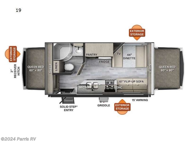 2024 Forest River Rockwood Roo 19 - New Travel Trailer For Sale by Parris RV in Murray, Utah