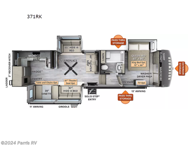 2024 Forest River Rockwood Signature 371RK - New Fifth Wheel For Sale by Parris RV in Murray, Utah