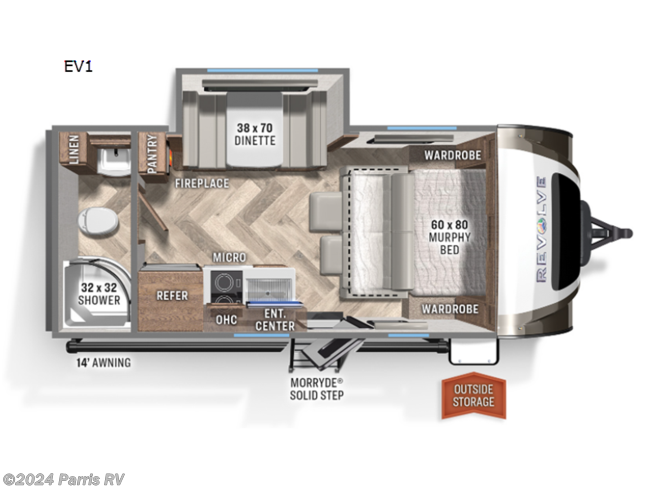 2022 Palomino Revolve EV1 - Used Travel Trailer For Sale by Parris RV in Murray, Utah