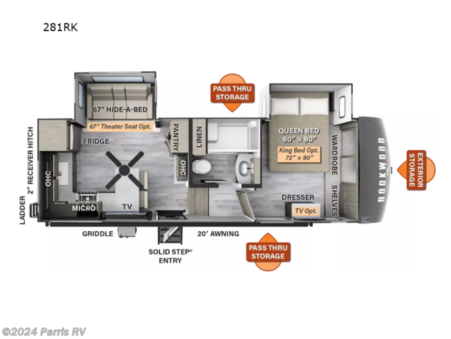 2024 Forest River Rockwood Signature 281RK - New Fifth Wheel For Sale by Parris RV in Murray, Utah