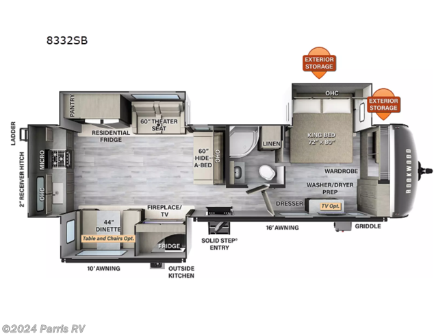 2024 Forest River Rockwood Signature 8332SB - New Travel Trailer For Sale by Parris RV in Murray, Utah