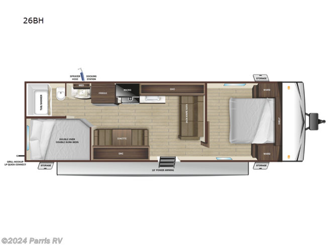 2024 Highland Ridge Open Range Conventional 26BH - New Travel Trailer For Sale by Parris RV in Murray, Utah