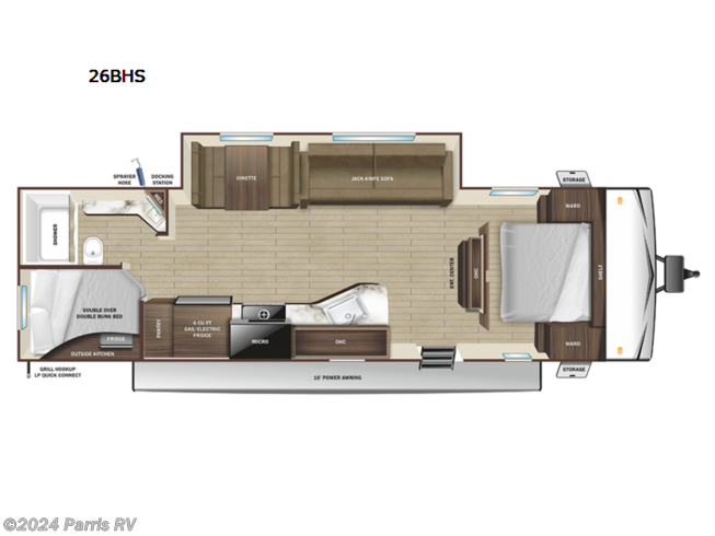 2024 Highland Ridge Open Range Conventional 26BHS - New Travel Trailer For Sale by Parris RV in Murray, Utah