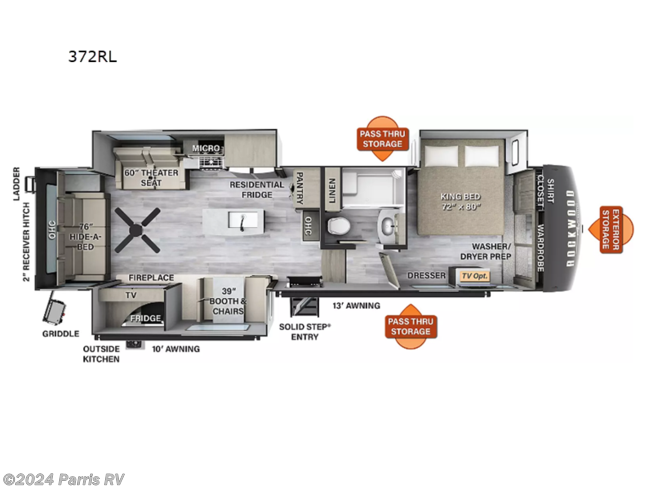 2024 Forest River Rockwood Signature 372RL - New Fifth Wheel For Sale by Parris RV in Murray, Utah
