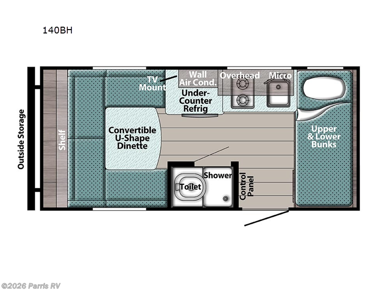 2025 Gulf Stream Trail Boss 140BH - New Travel Trailer For Sale by Parris RV in Murray, Utah