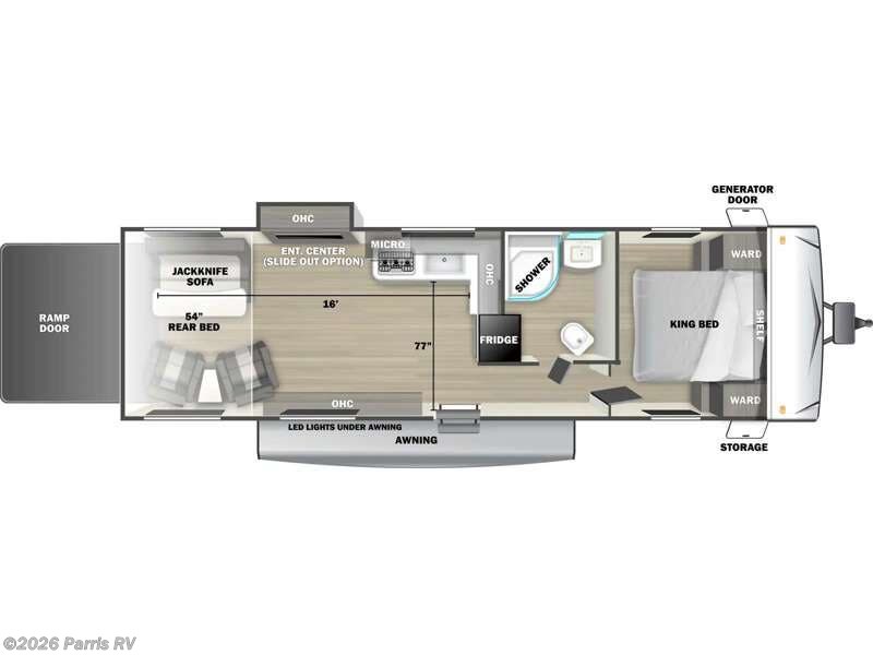 2025 Forest River Sandstorm 2630RE - New Toy Hauler For Sale by Parris RV in Murray, Utah