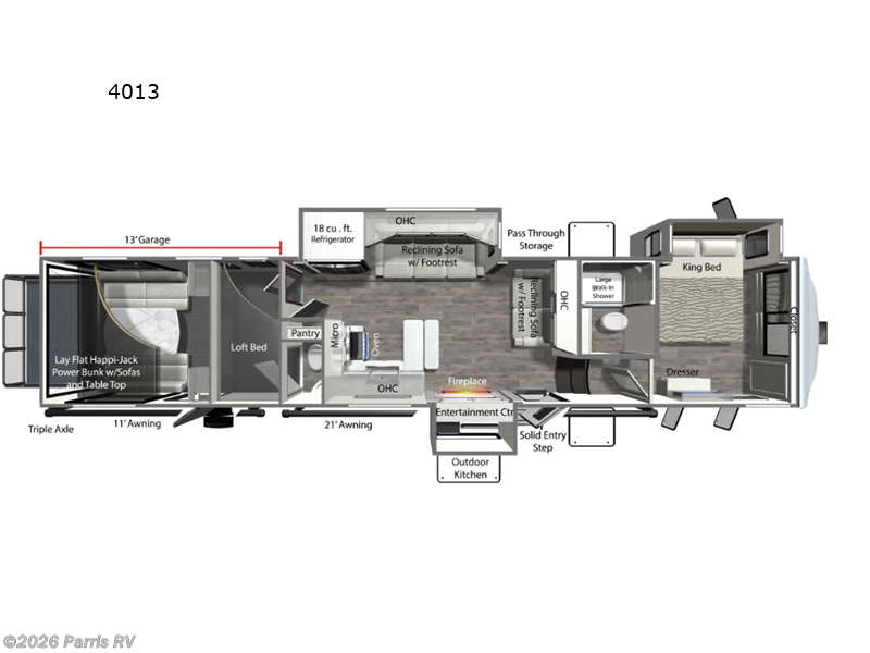 2025 Dutchmen Voltage Triton 4013 - New Toy Hauler For Sale by Parris RV in Murray, Utah features Slideout