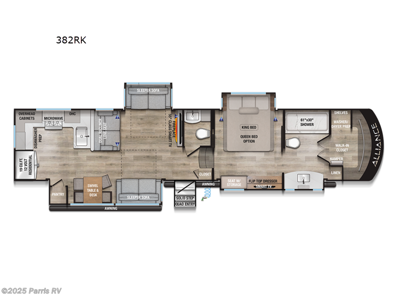 2025 Alliance RV Paradigm 382RK - New Fifth Wheel For Sale by Parris RV in Murray, Utah features Slideout