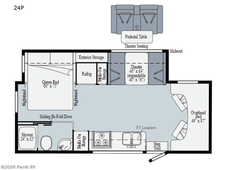 2020 Winnebago Vita 24P - Used Class C For Sale by Parris RV in Murray, Utah features Slideout