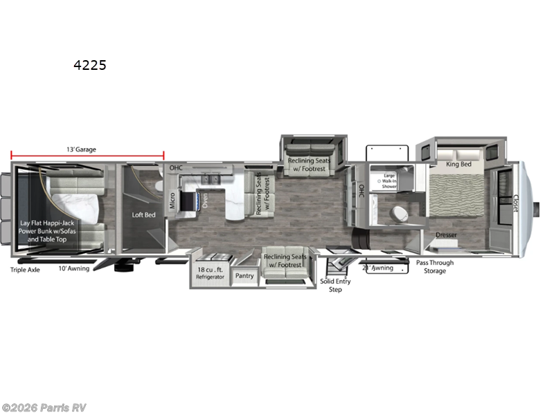 2025 Dutchmen Voltage 4225 - New Toy Hauler For Sale by Parris RV in Murray, Utah features Slideout