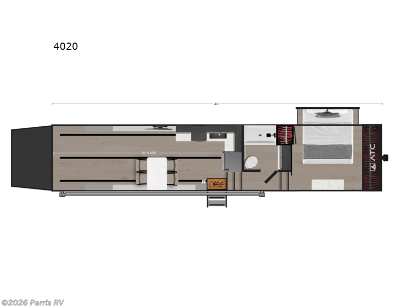 2026 ATC Pla 750 4020 - New Toy Hauler For Sale by Parris RV in Murray, Utah features Slideout