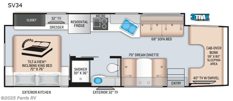 2020 Thor Motor Coach Omni SV34 - Used Super C For Sale by Parris RV in Murray, Utah features Slideout