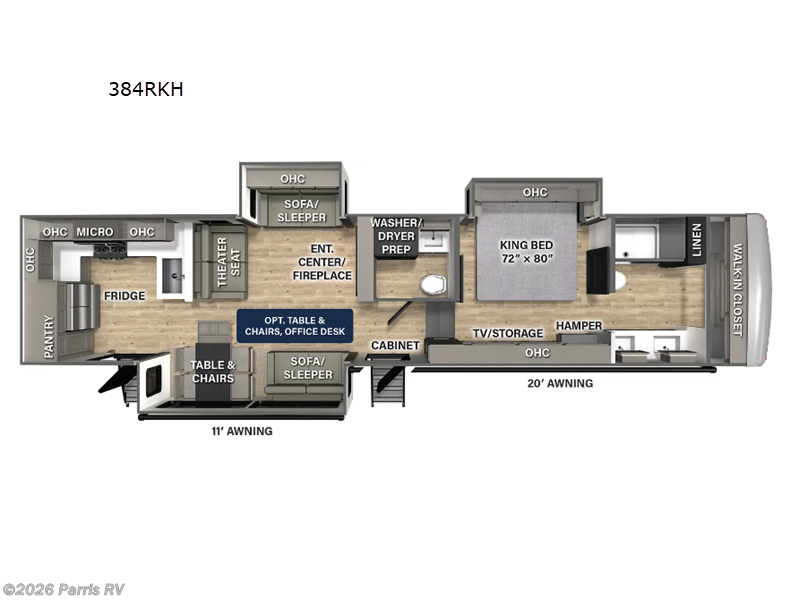 2026 Palomino Columbus 384RKH - New Fifth Wheel For Sale by Parris RV in Murray, Utah features Slideout