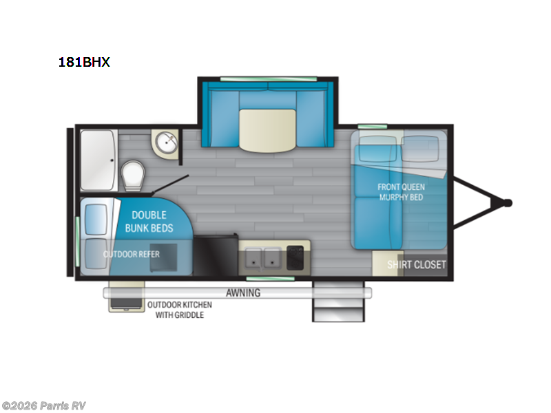 2022 Heartland Prowler 181BHX - Used Travel Trailer For Sale by Parris RV in Murray, Utah features Slideout
