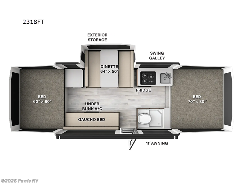 2025 Forest River Rockwood Freedom Series 2318FT - New Popup For Sale by Parris RV in Murray, Utah features Slideout